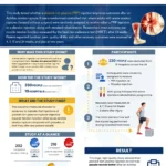 Medical research infographic explaining a platelet-rich plasma study for Achilles tendon rupture outcomes.