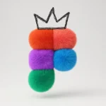 Figma logo with a gold crown placed on top, symbolizing leading status in design tools.